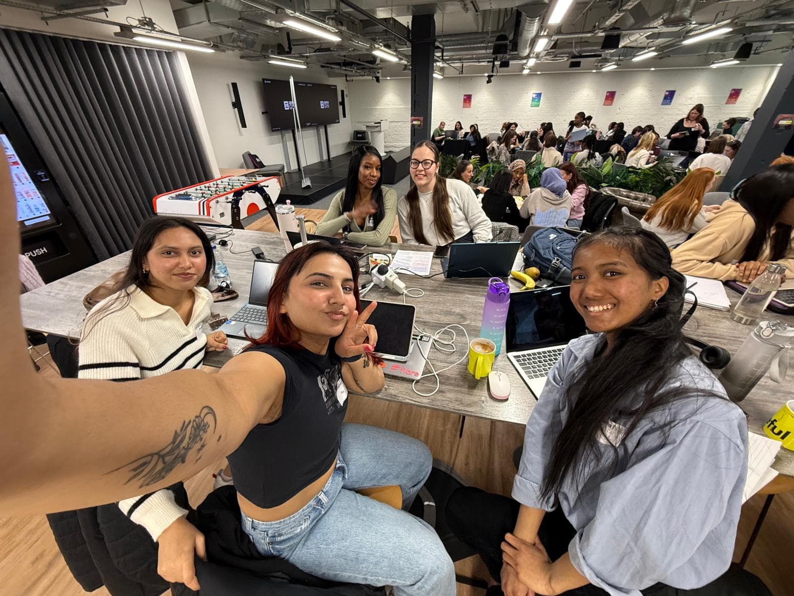 Team selfie